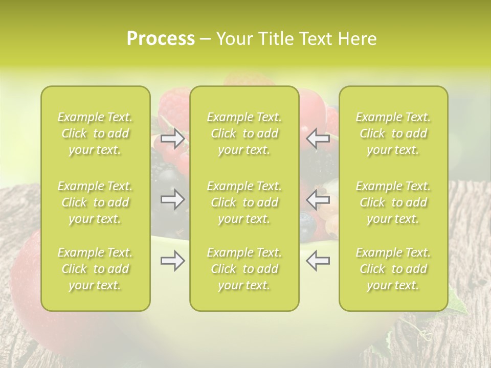 Red Cherry Raspberries PowerPoint Template