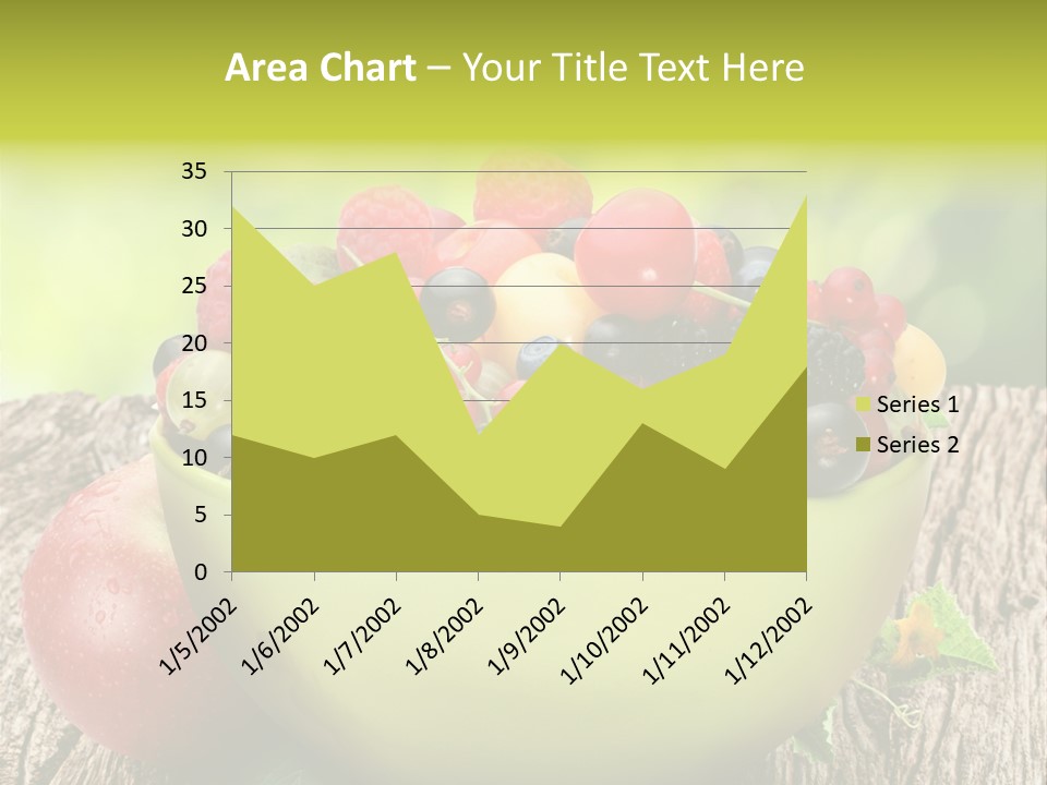Red Cherry Raspberries PowerPoint Template