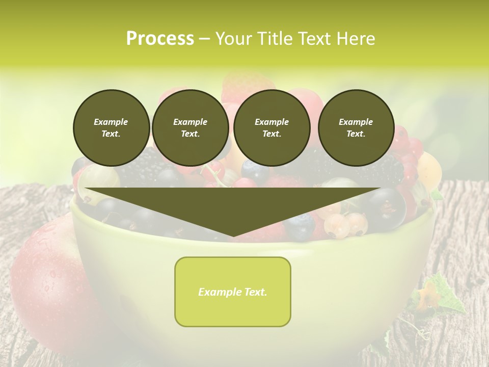 Red Cherry Raspberries PowerPoint Template
