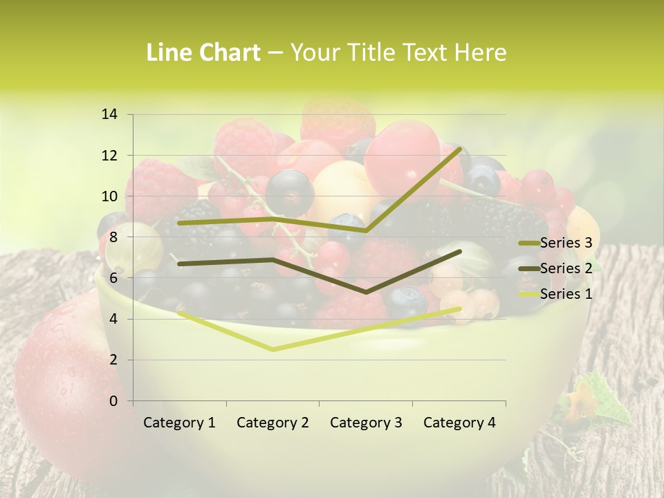 Red Cherry Raspberries PowerPoint Template
