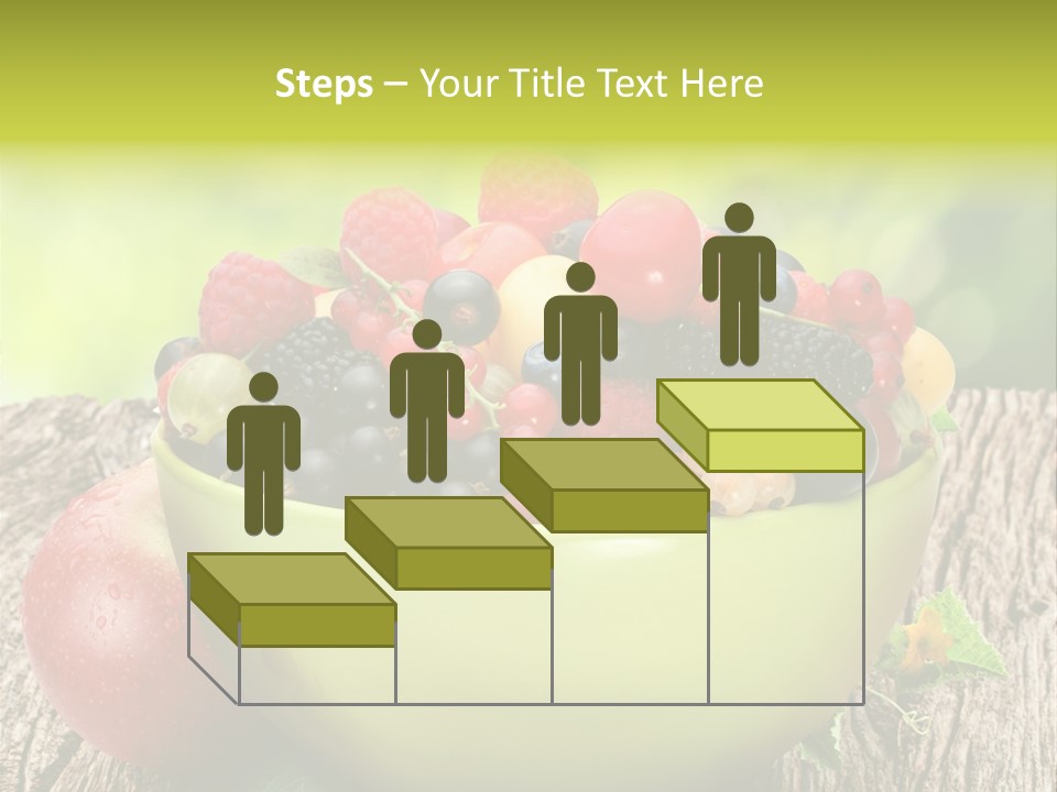 Red Cherry Raspberries PowerPoint Template