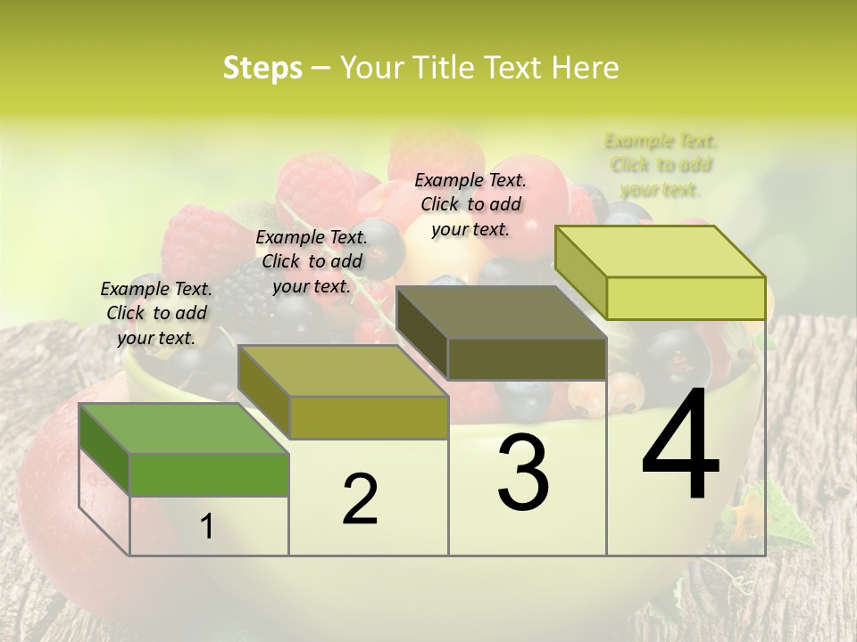 Red Cherry Raspberries PowerPoint Template