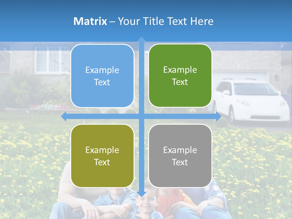 Couple Sky Portrait PowerPoint Template