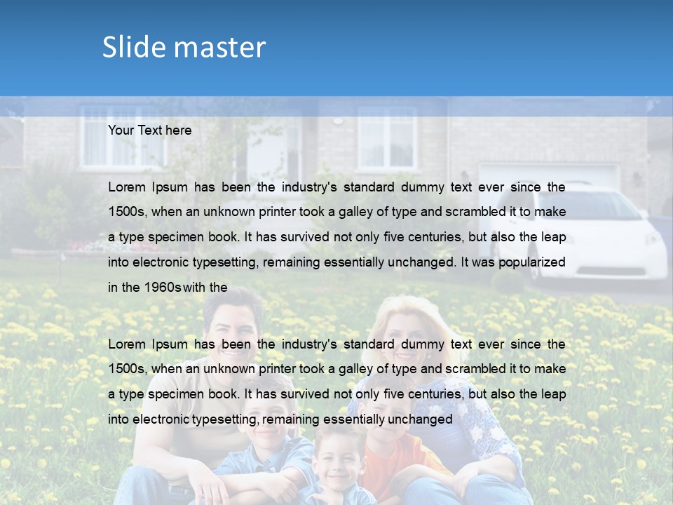 Couple Sky Portrait PowerPoint Template