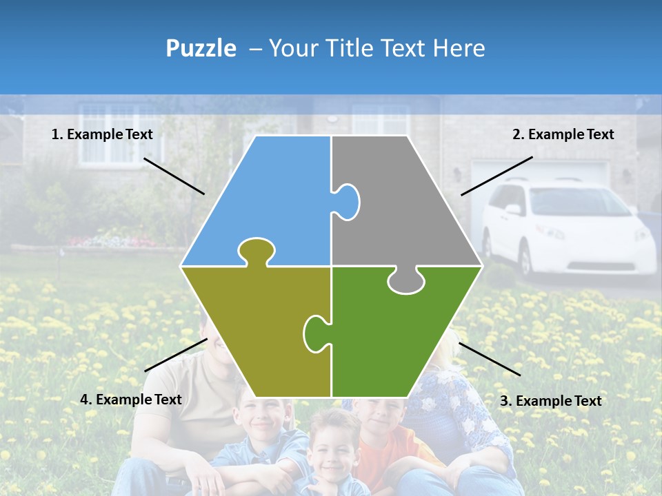 Couple Sky Portrait PowerPoint Template