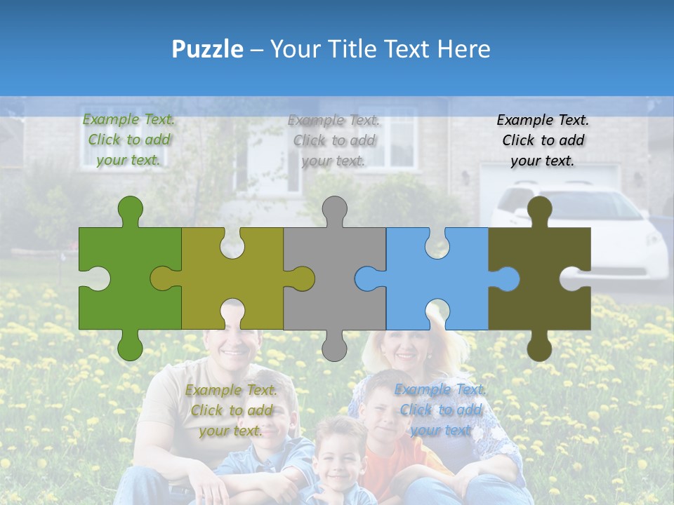 Couple Sky Portrait PowerPoint Template