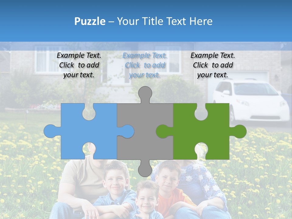 Couple Sky Portrait PowerPoint Template