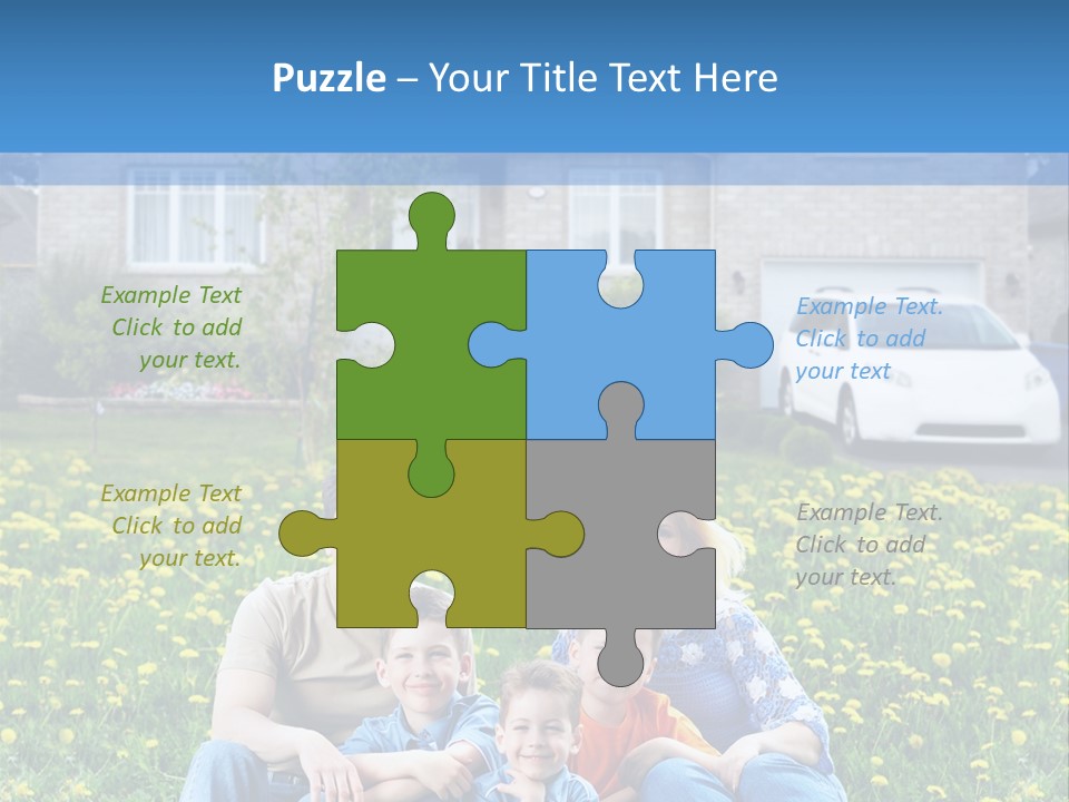 Couple Sky Portrait PowerPoint Template