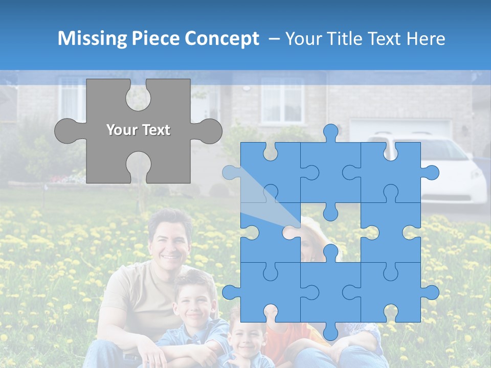 Couple Sky Portrait PowerPoint Template