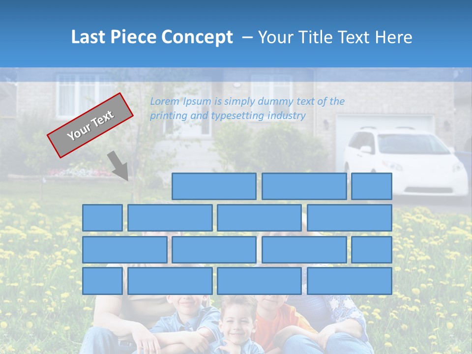 Couple Sky Portrait PowerPoint Template
