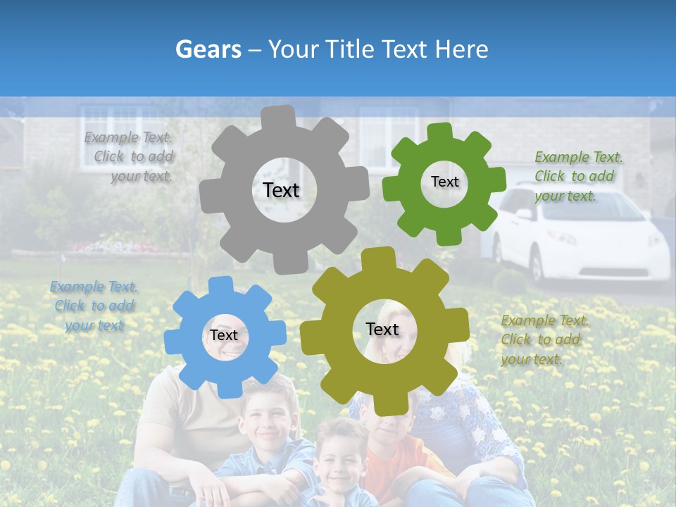 Couple Sky Portrait PowerPoint Template