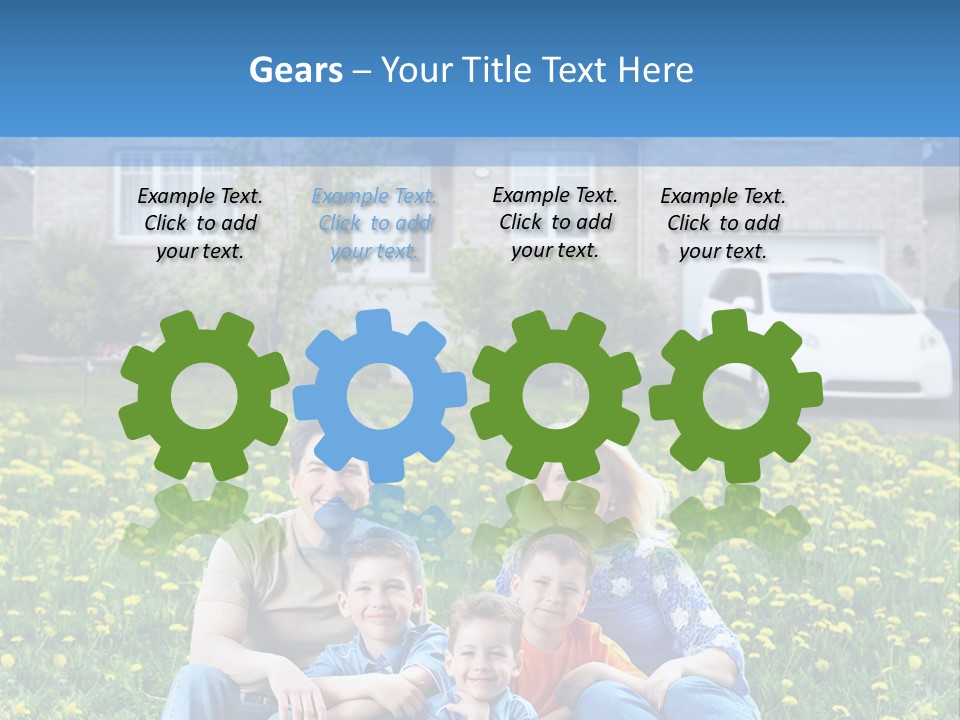 Couple Sky Portrait PowerPoint Template