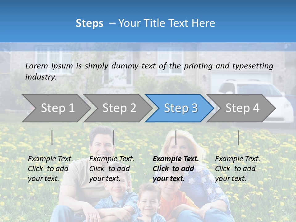 Couple Sky Portrait PowerPoint Template