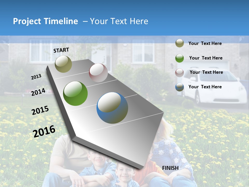 Couple Sky Portrait PowerPoint Template