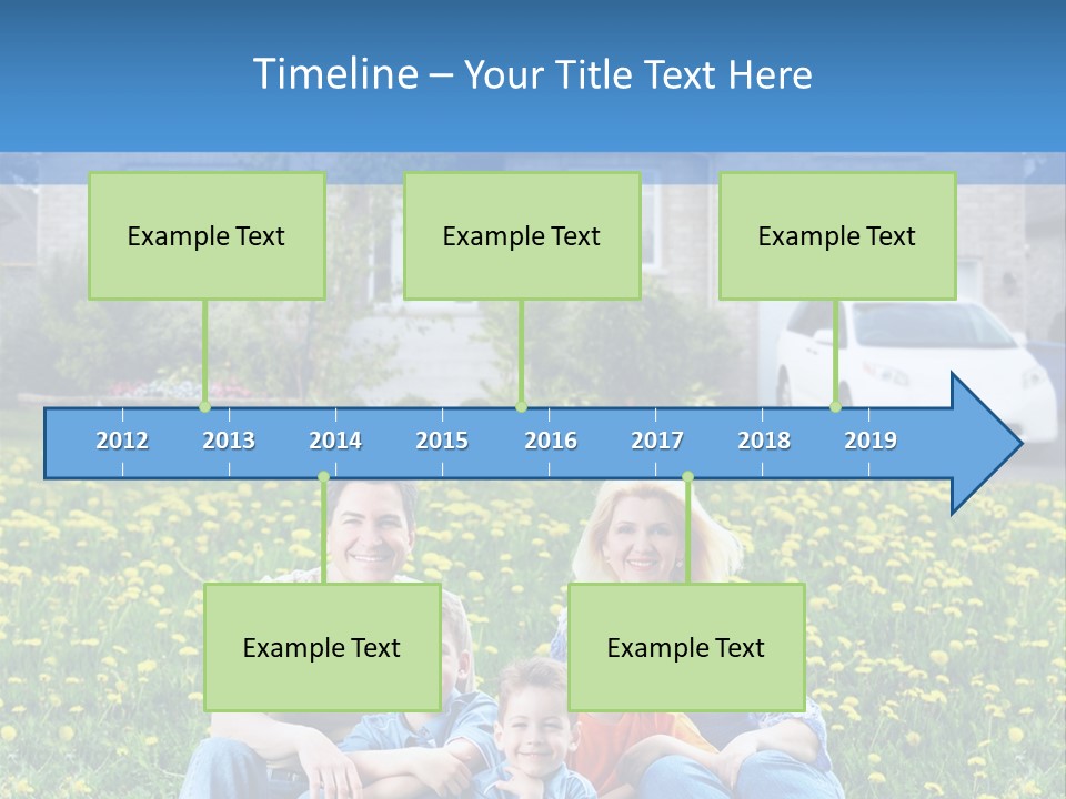 Couple Sky Portrait PowerPoint Template