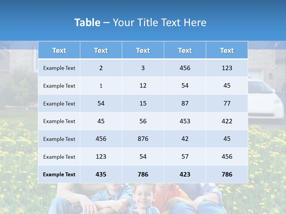 Couple Sky Portrait PowerPoint Template