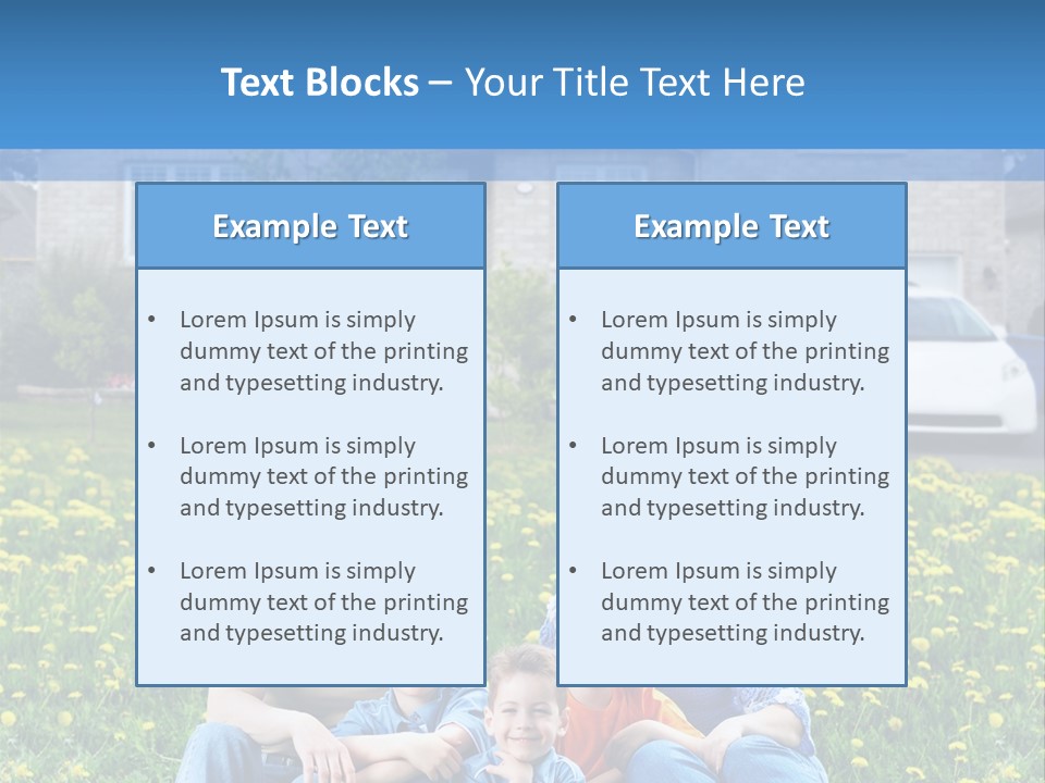 Couple Sky Portrait PowerPoint Template