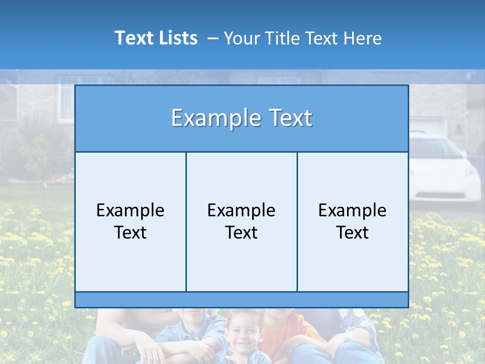 Couple Sky Portrait PowerPoint Template