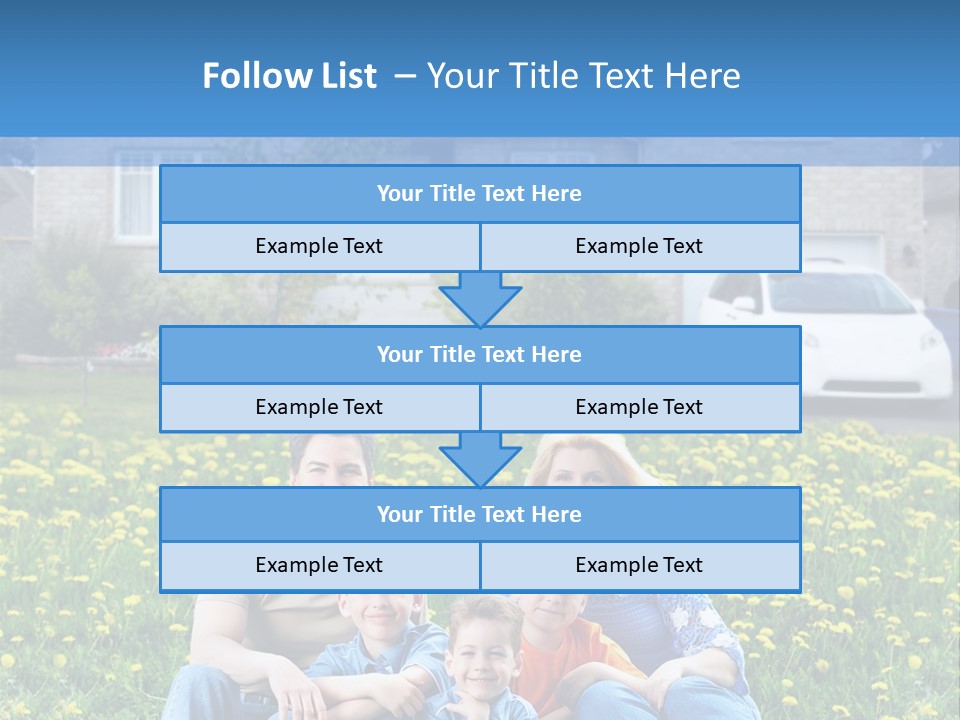 Couple Sky Portrait PowerPoint Template