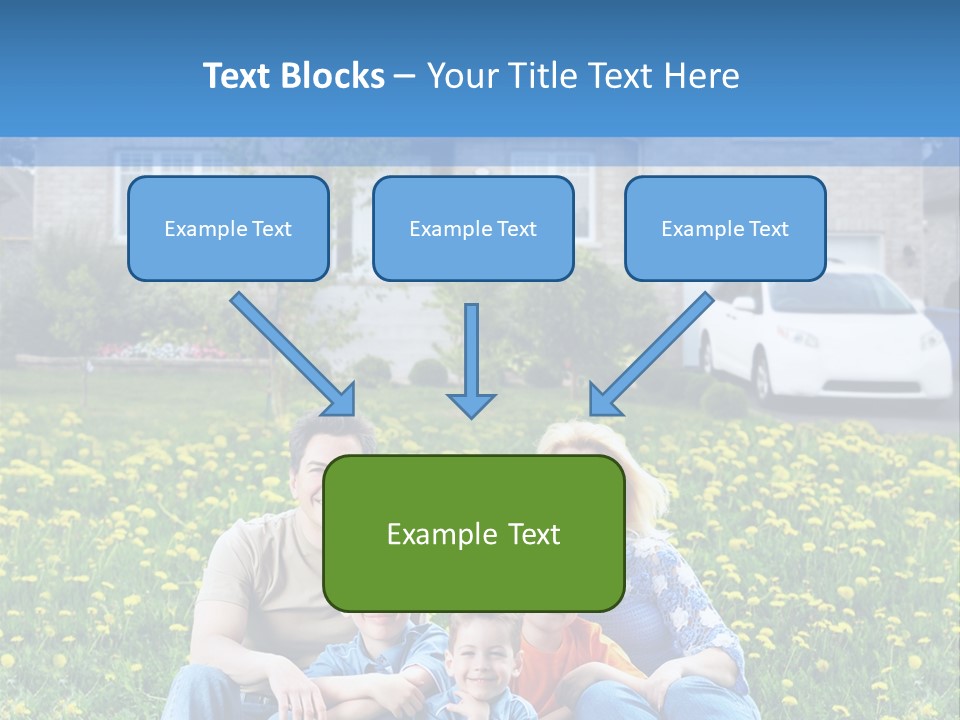 Couple Sky Portrait PowerPoint Template