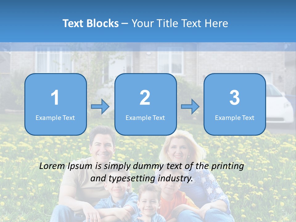Couple Sky Portrait PowerPoint Template