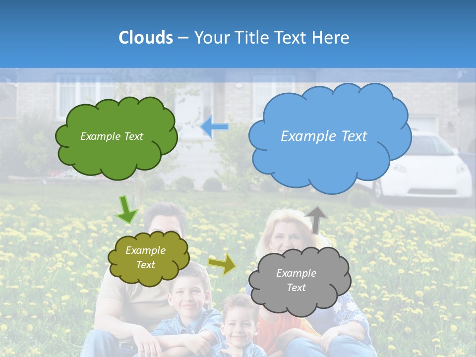 Couple Sky Portrait PowerPoint Template