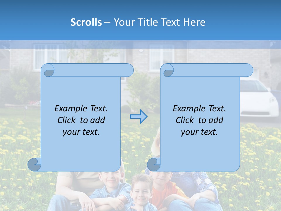 Couple Sky Portrait PowerPoint Template