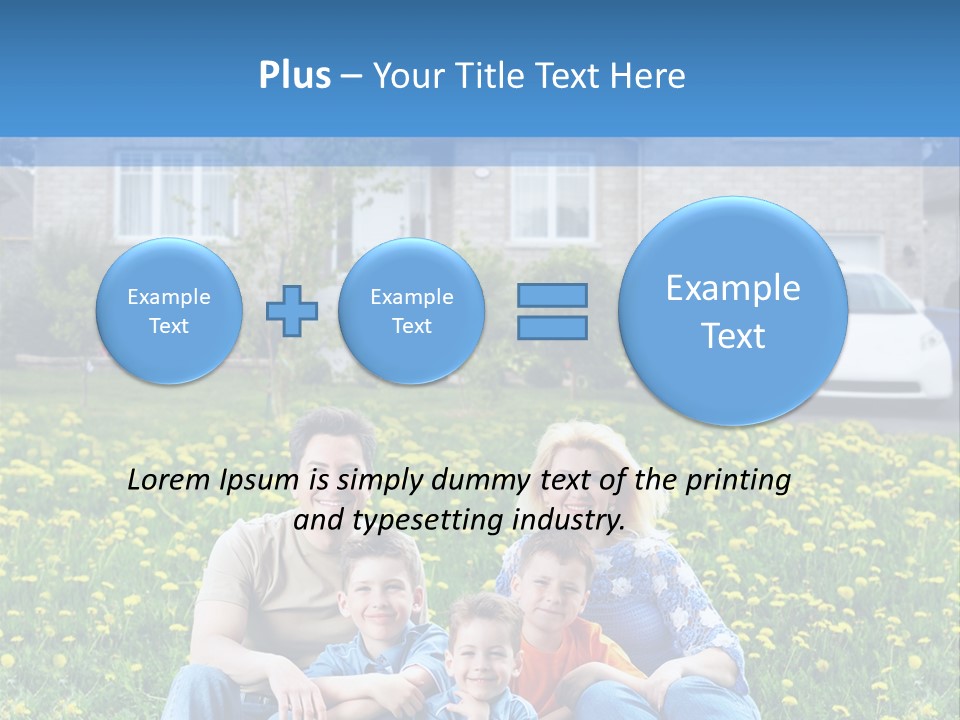 Couple Sky Portrait PowerPoint Template