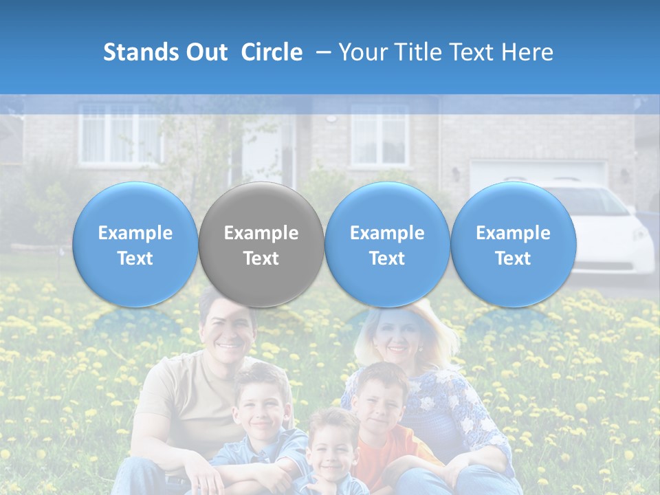 Couple Sky Portrait PowerPoint Template