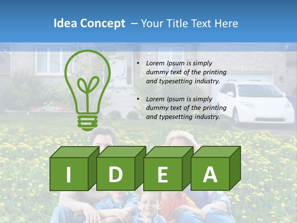 Couple Sky Portrait PowerPoint Template