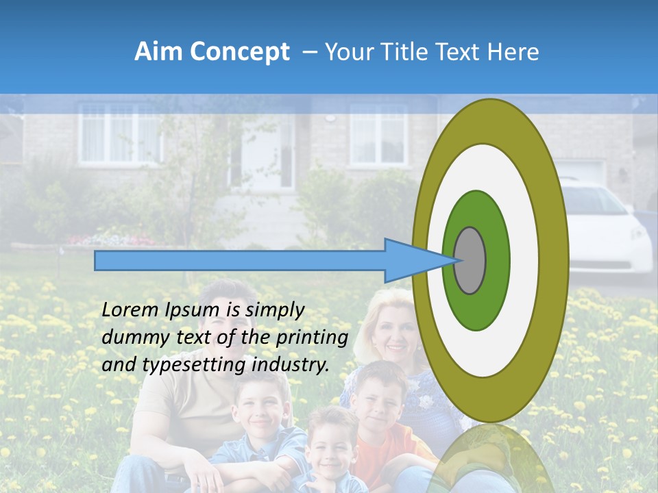 Couple Sky Portrait PowerPoint Template