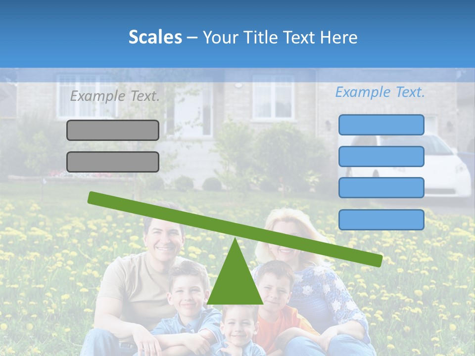 Couple Sky Portrait PowerPoint Template