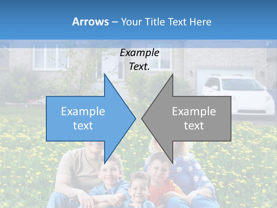 Couple Sky Portrait PowerPoint Template