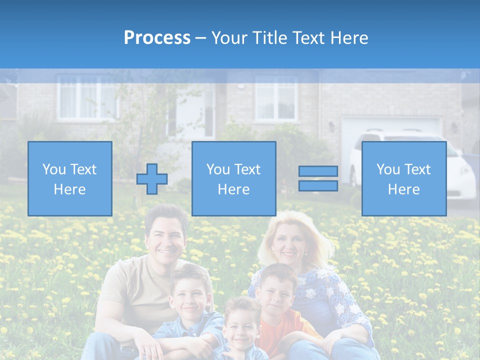 Couple Sky Portrait PowerPoint Template