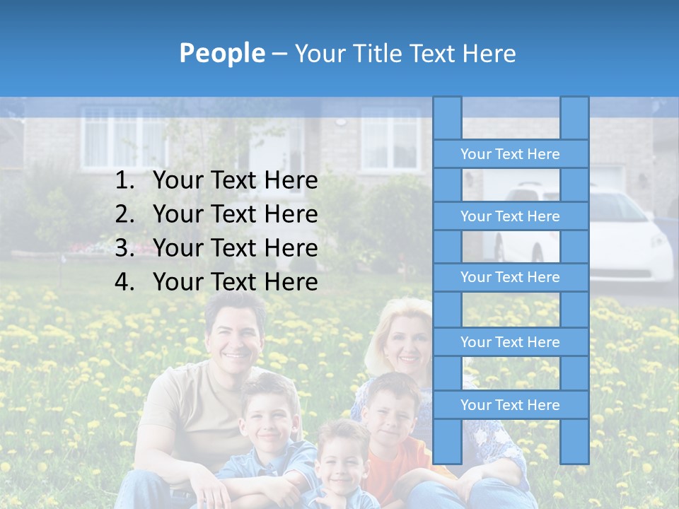 Couple Sky Portrait PowerPoint Template