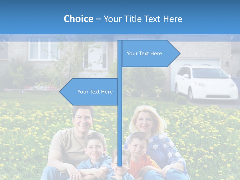 Couple Sky Portrait PowerPoint Template