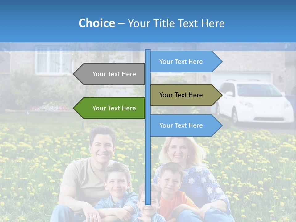 Couple Sky Portrait PowerPoint Template