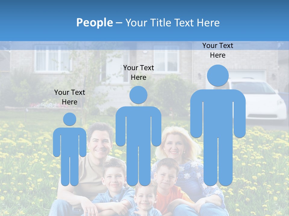 Couple Sky Portrait PowerPoint Template