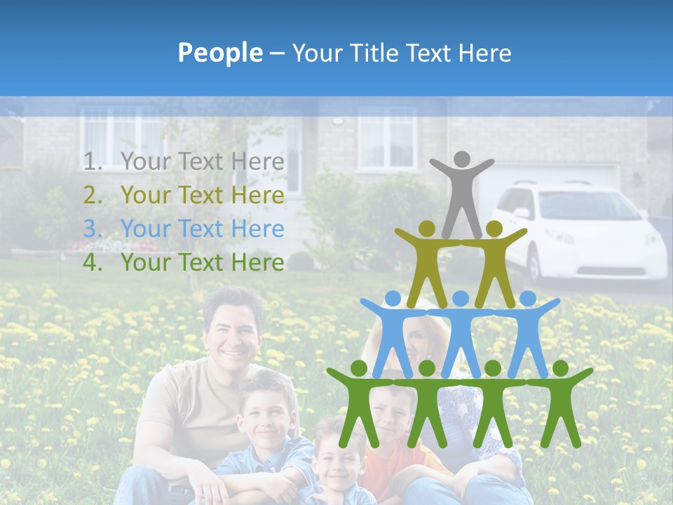 Couple Sky Portrait PowerPoint Template