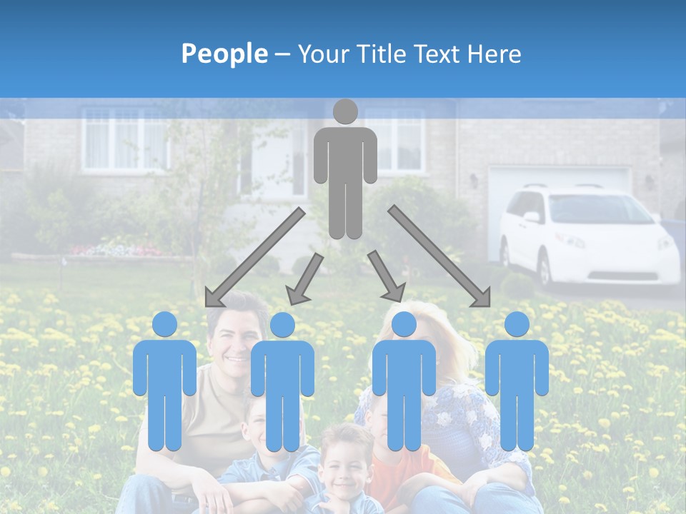 Couple Sky Portrait PowerPoint Template