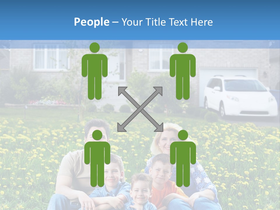 Couple Sky Portrait PowerPoint Template