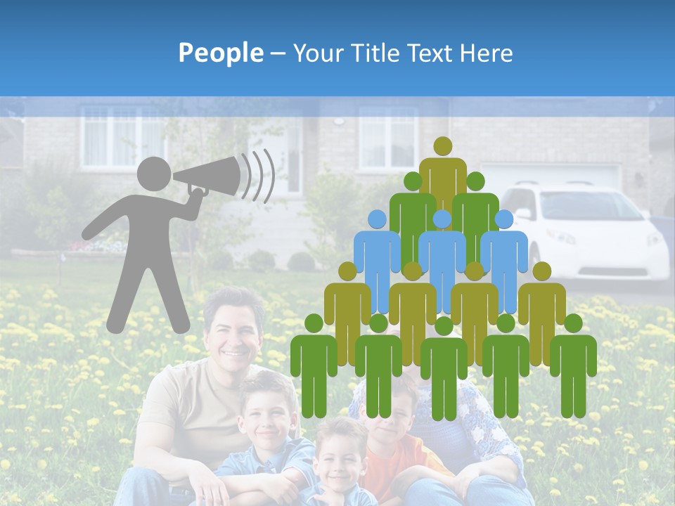 Couple Sky Portrait PowerPoint Template