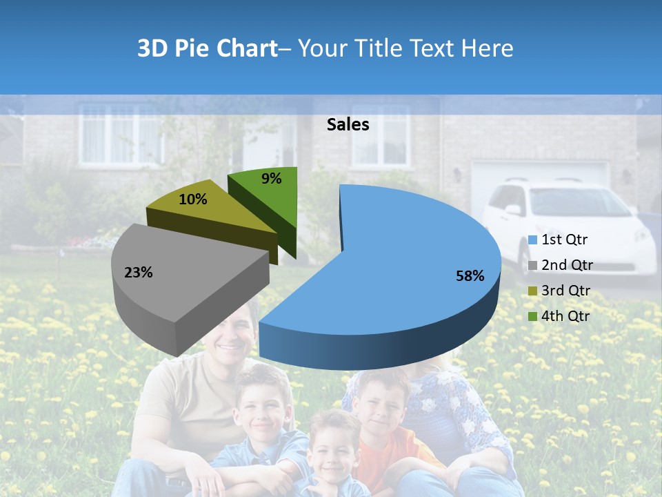 Couple Sky Portrait PowerPoint Template