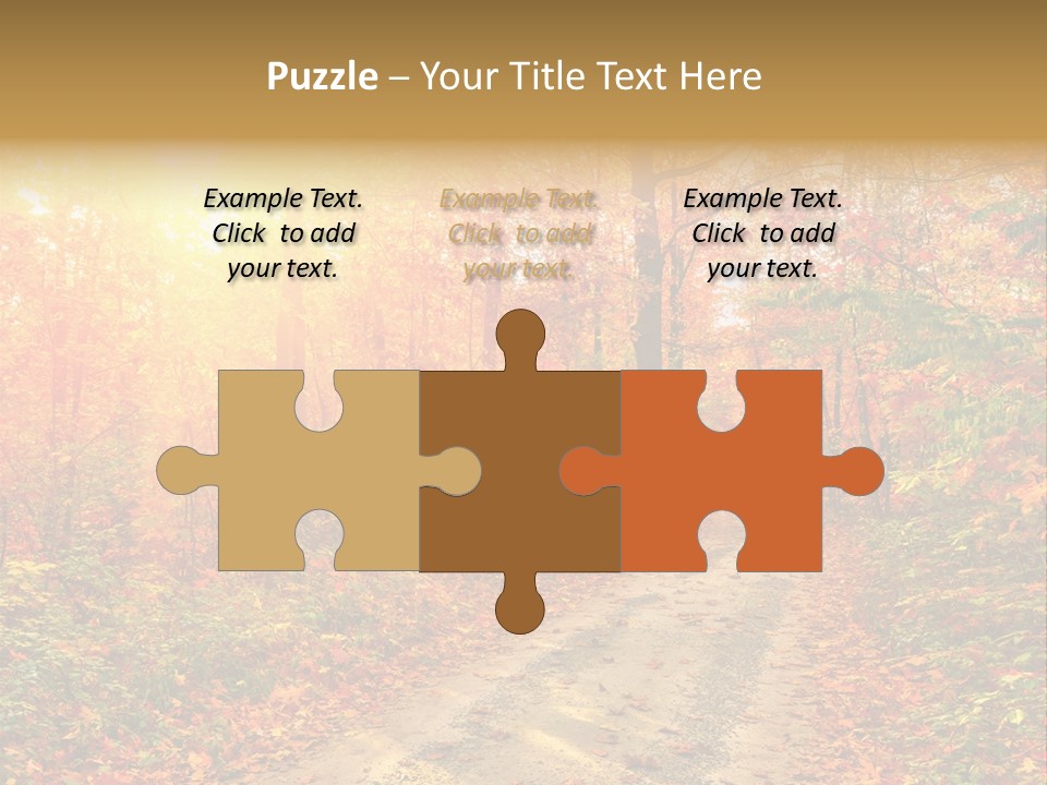 Color Fall Path PowerPoint Template