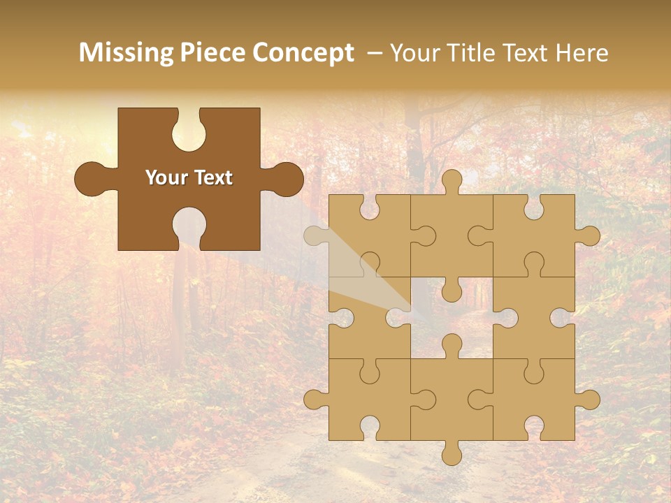 Color Fall Path PowerPoint Template