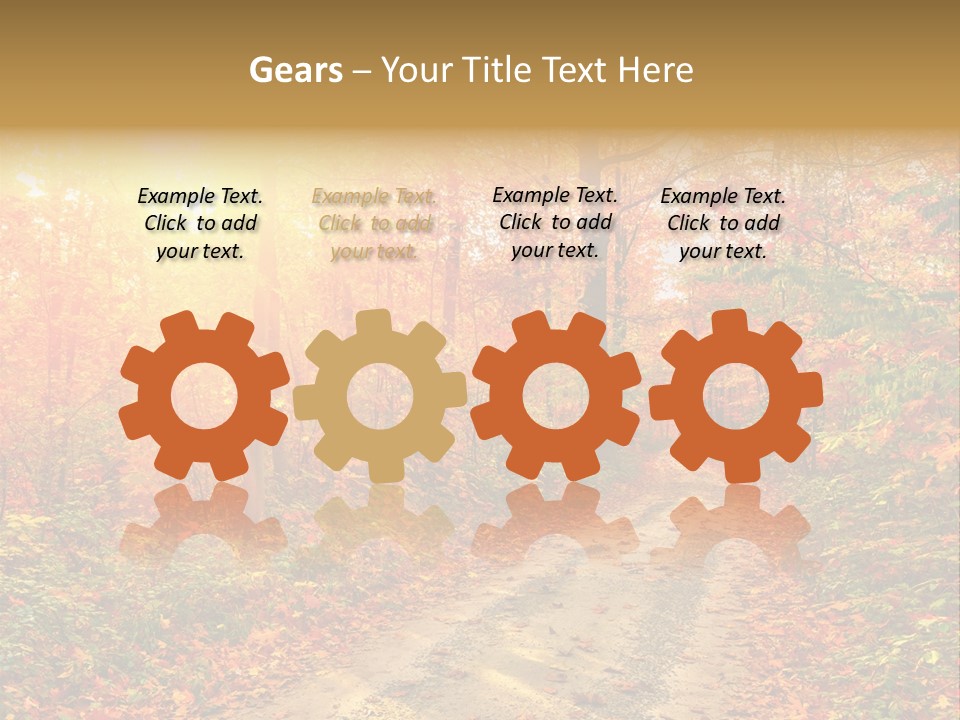 Color Fall Path PowerPoint Template