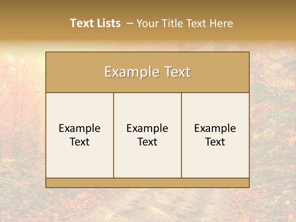 Color Fall Path PowerPoint Template