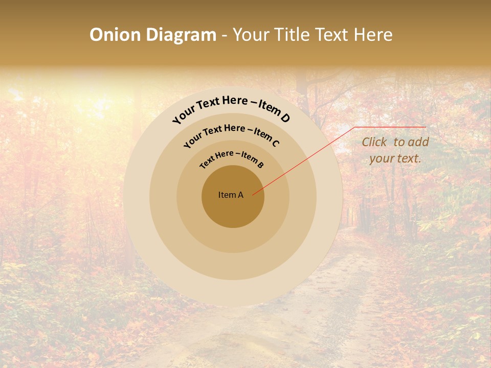 Color Fall Path PowerPoint Template