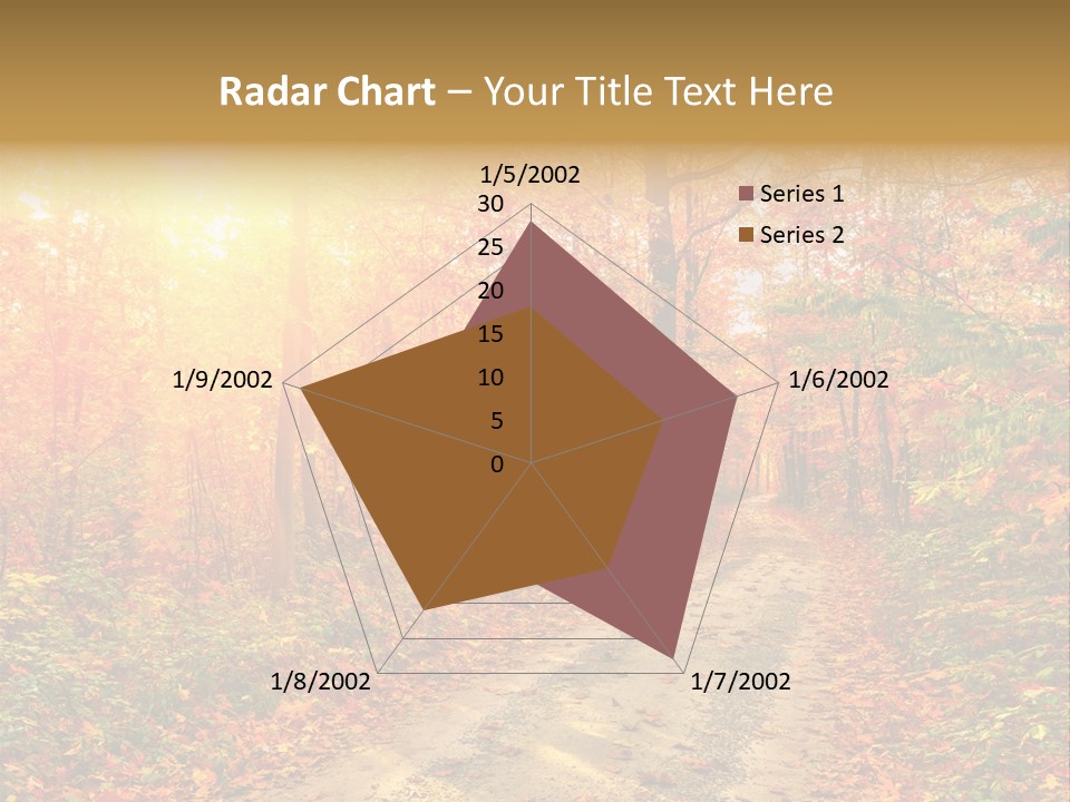 Color Fall Path PowerPoint Template