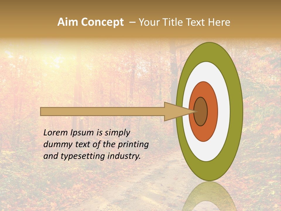 Color Fall Path PowerPoint Template